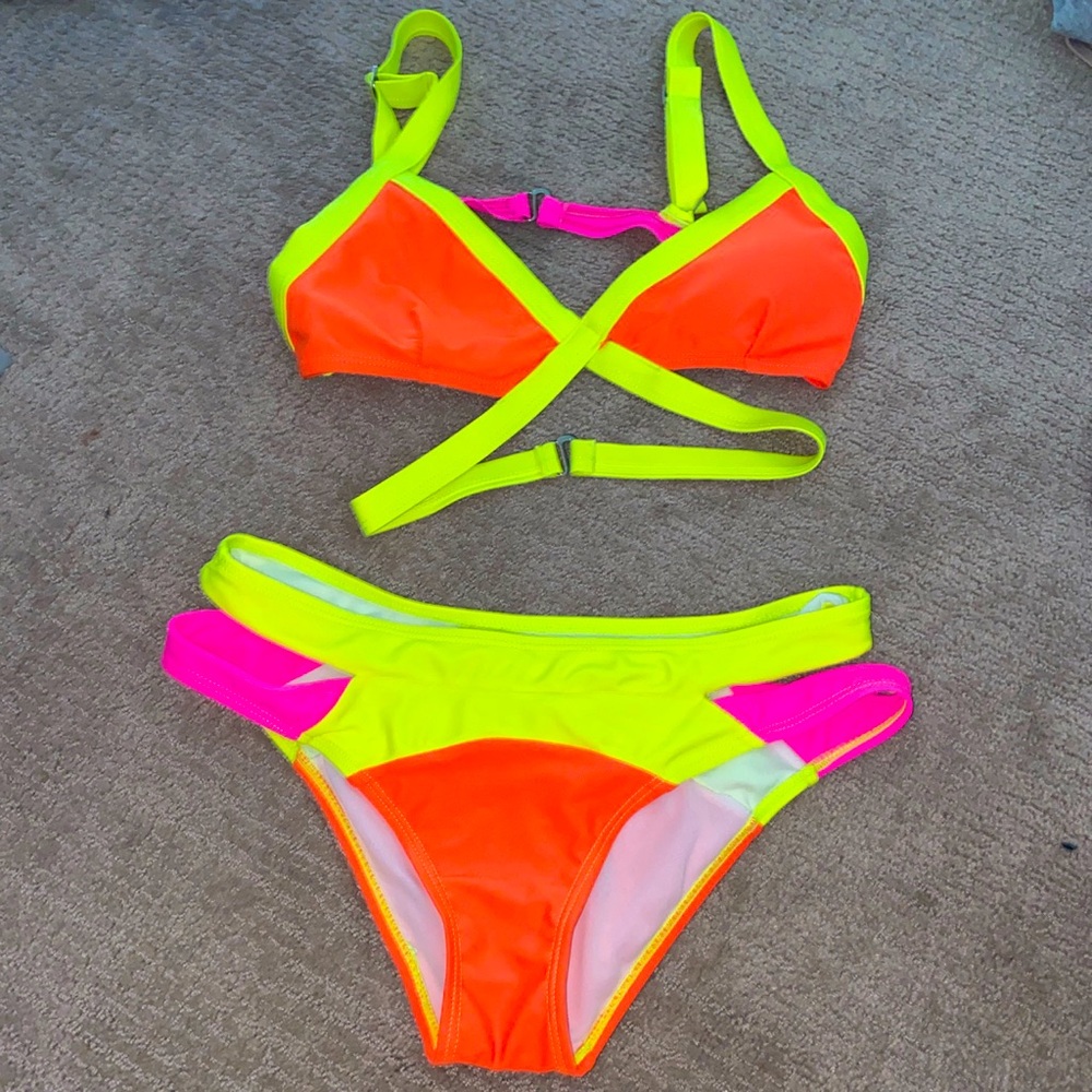Neon swimsuit